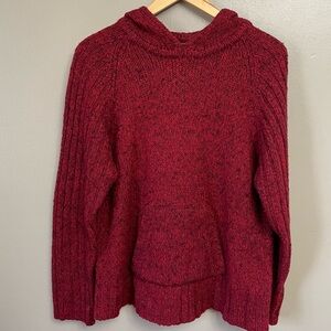 Tangents women’s size Medium Wool Pullover Hoodie Sweater Pockets heathered